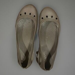 Crocs‎ Woman's Brown Flat Shoes 10.5
